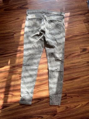 7 For All Mankind Gray Skinny Jeans